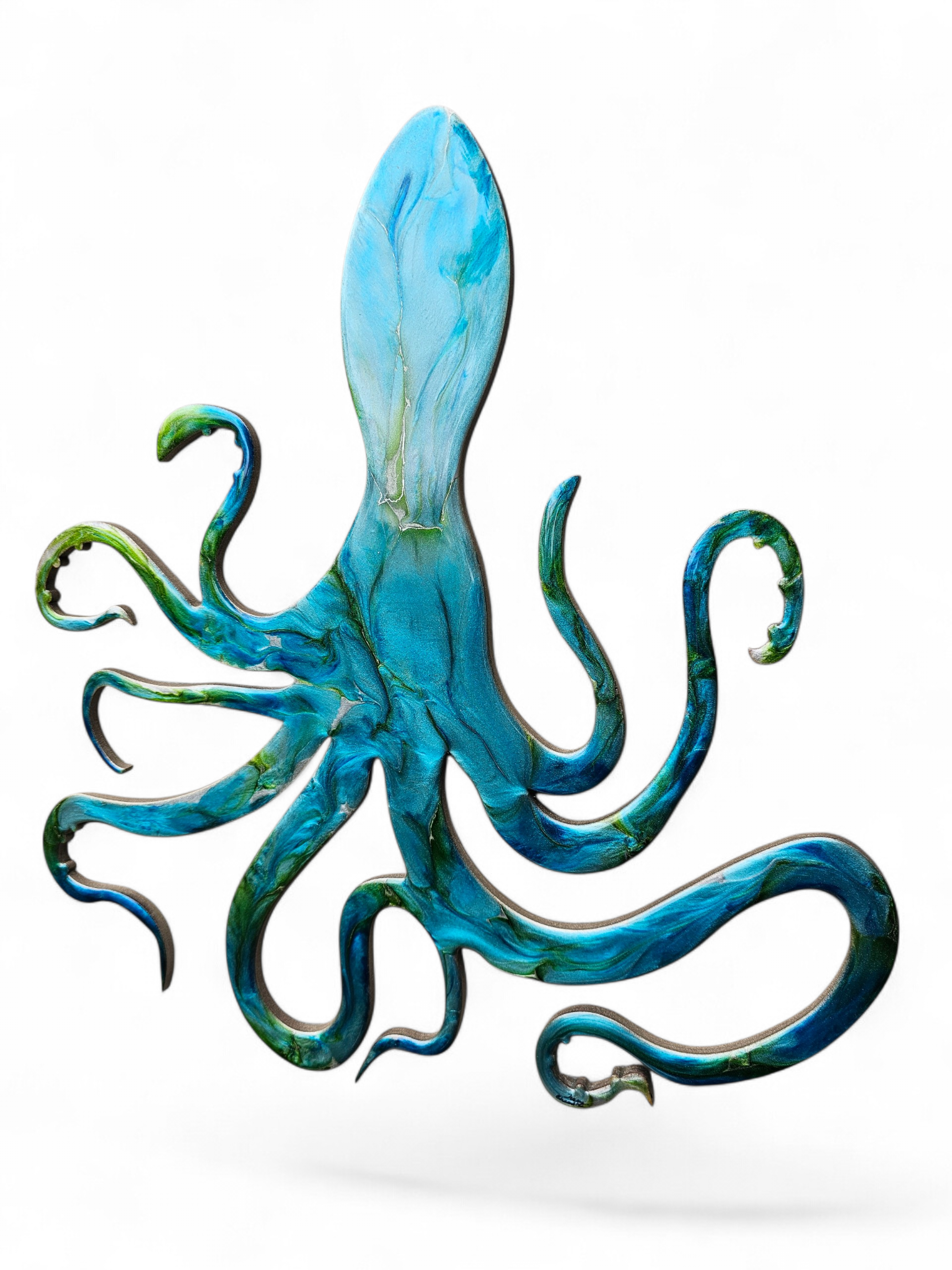 Contemporary Colorful Handmade Octopus Wall Decor