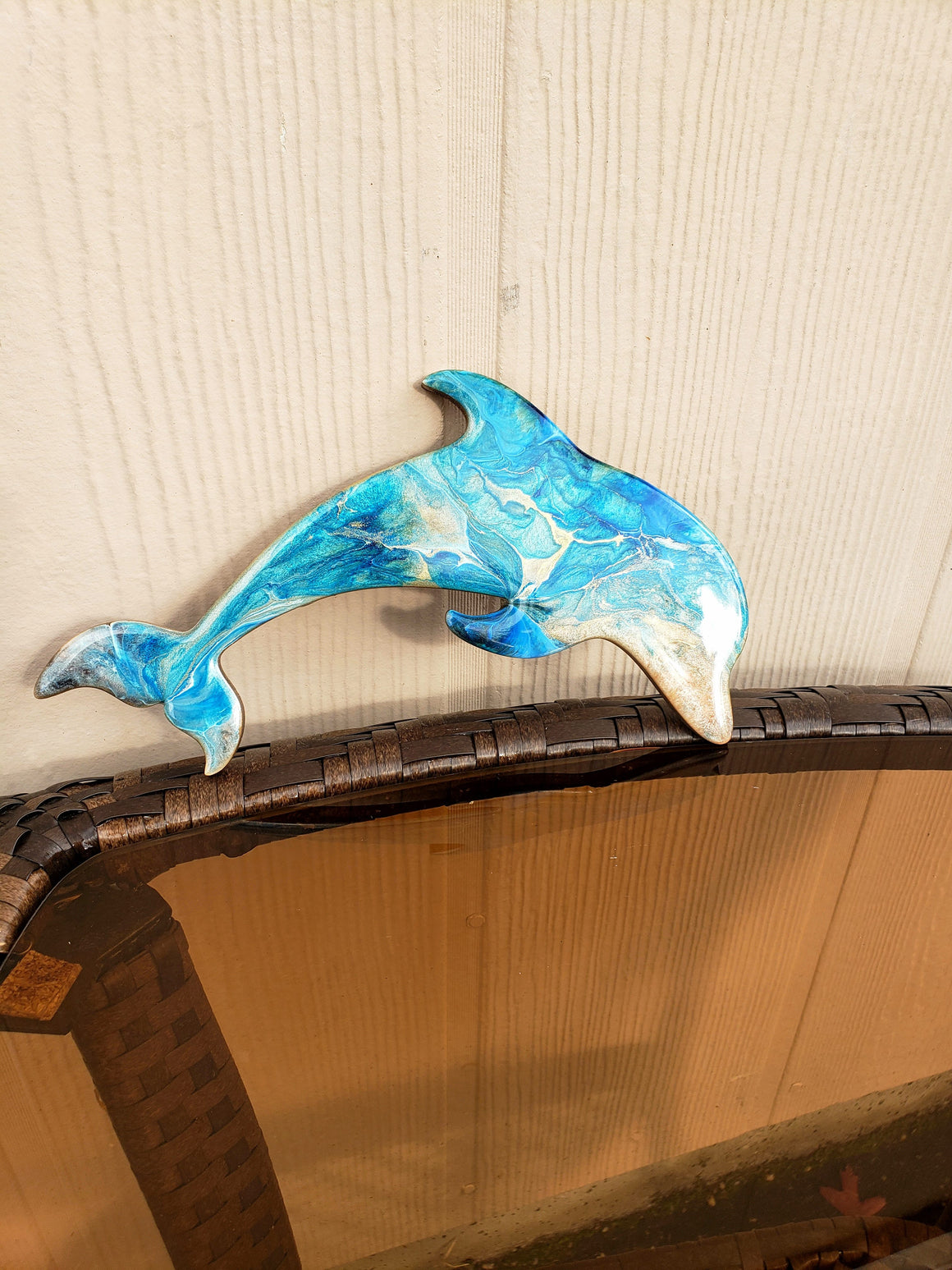 Lovely Colorful Handmade 6 Inch Dolphin Wall Decoration